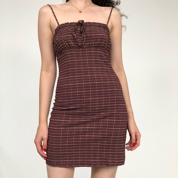Vintage Dresses & Skirts - Vintage 90’s Plaid Mini Dress S